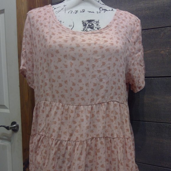 Lazy Sundays Tops - Cang Floral Top With Back Tie M L USA
